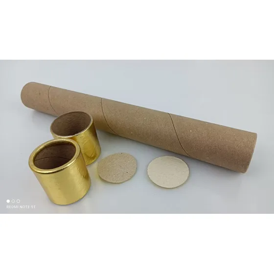 10 Canudos De Formatura Kraft Dourado Faça Você Mesmo
