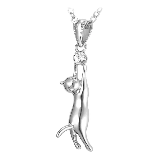 Collar Para Mujer Chapada En Platino 18k