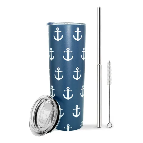 Vaso Ancla Accesorio Lancha Para Barco Lago Mujer Regalo