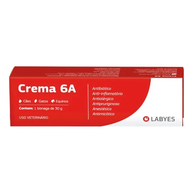 Crema Para Perros Gatos Caballos Labyes 6a X 30 Gr