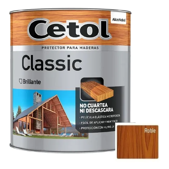 Cetol Classic Brillante Impregnante Madera 1lt Color Roble
