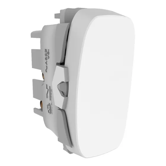 Kit 2 Módulo Interruptor Intermediário Branco Gracia Alumbra