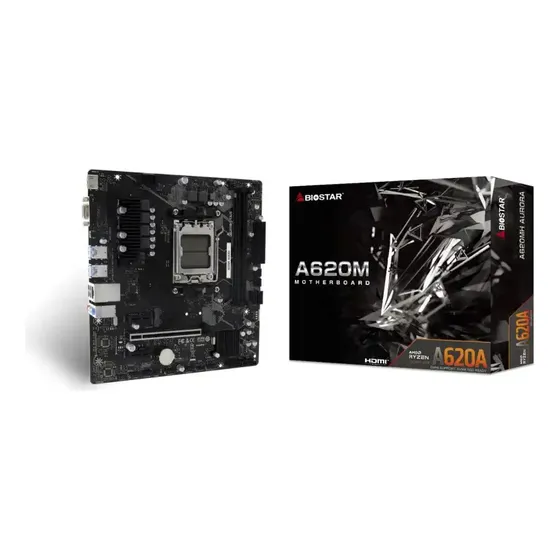 Tarjeta Madre Biostar A620mh Am5 Serie 7000 - 9000 Ddr5