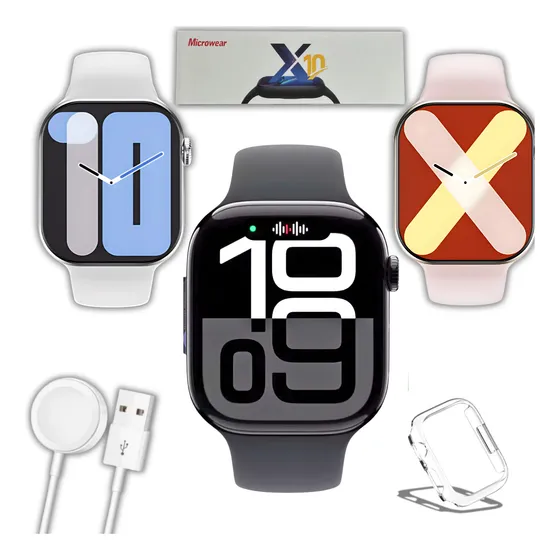 Relógio Smartwatch Chatgpt Pulseira Sport S10 Microwear 47mm