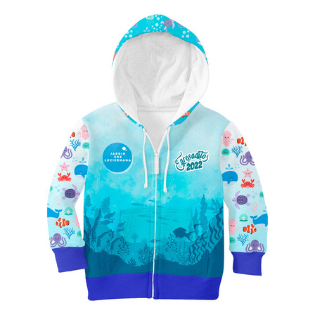 Campera De Egresados Jardin Niños Bajo El Mar Personalizada Campera De Egresados Jardin Niños Bajo El Mar Personalizada