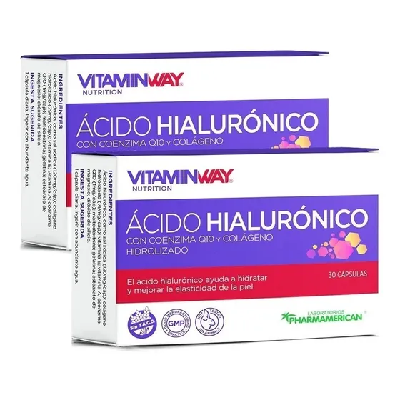 Acido Hialurónico + Colageno + Q10, Promo X 60 Cápsulas