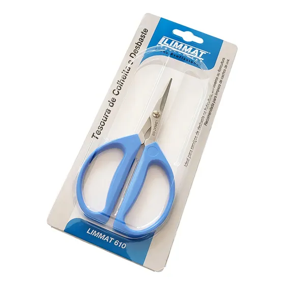 Tesoura Limmat Colheita E Desbaste 610 Em Aço Cor Azul