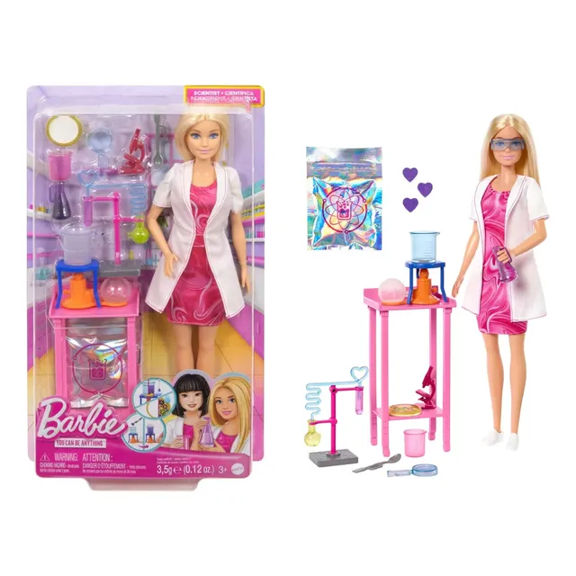 Boneca Barbie Profissões Cientista Experiência Mattel Jcr70