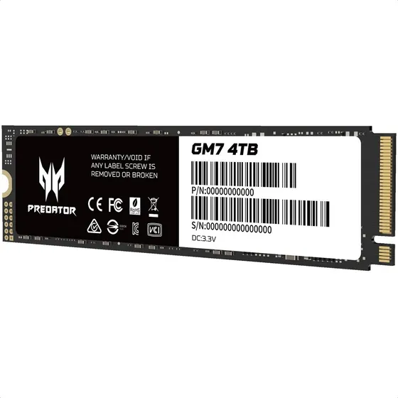M.2 2280 Ssd 4tb Acer Predator Gm7 Pcie 4.0 Nvme Laptop & Pc