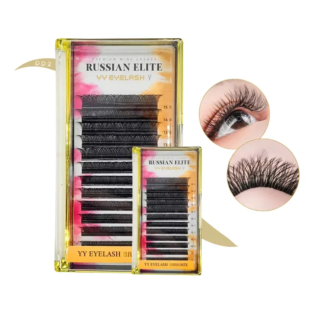 Pestañas Russian Elite Neicha Mix Forma Y Extensión Natural