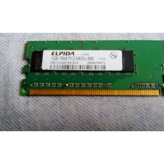 Memoria 1gb Ddr  2 Gb Ddr 2 666mhz Pc-6400 2.5v Cl=3 Laptop