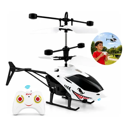Helicóptero Controle Recarregável Brinquedo Presente Luzes Variado