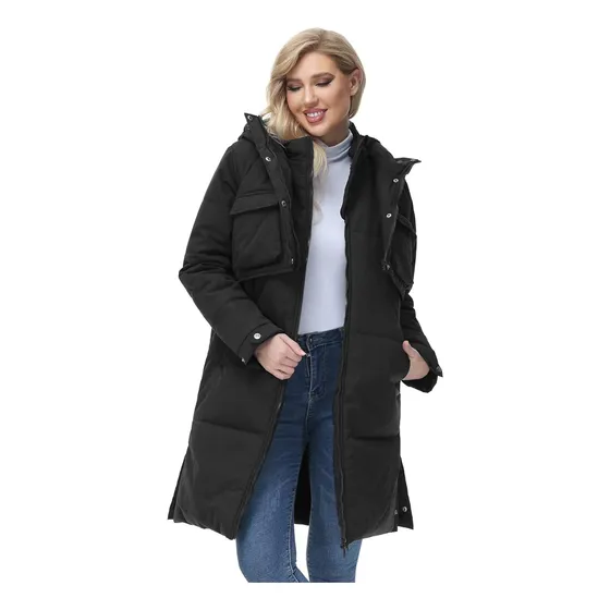Abrigos De Invierno Para Mujer Parka Larga Impermeable Polar