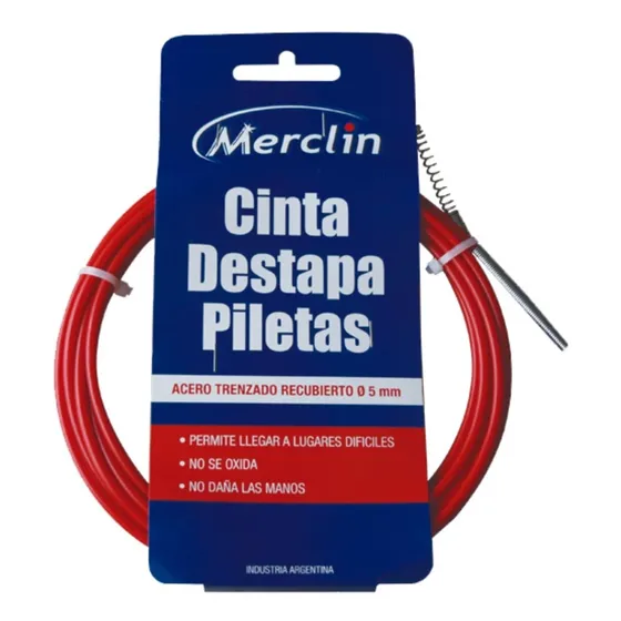Cinta Merclin Destapa Piletas, Cañerías, Water 3 Metros