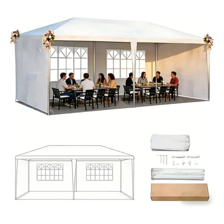 Toldo Carpa Gazebo Pergola Blanco 6x3 M Raoshijiedkes Hoho 6x3 Para Jardin Fiesta Negocios