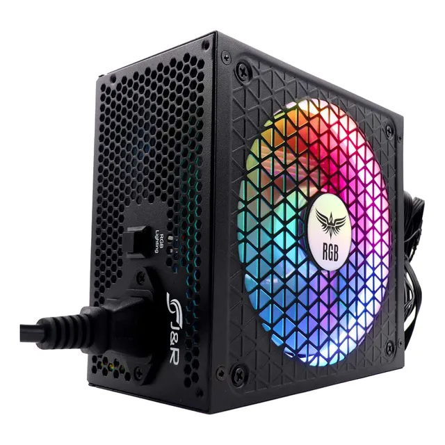 Fuente De Poder Gamer Rgb 450w 80+ Silver Psu-005