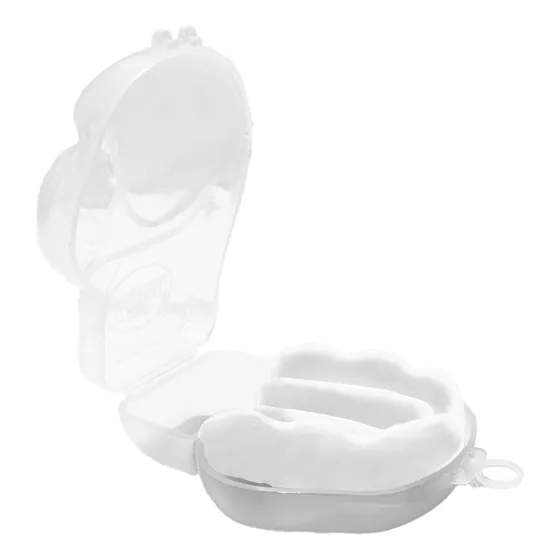 Protector Bucal Termomoldeable Con Aroma Incluye Estuche Blanco Sin Sabor