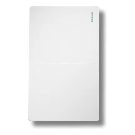 Placa Valo Slim Con 2 Interruptores De Escalera Color Blanco Corriente Nominal 16 A Voltaje Nominal 110v