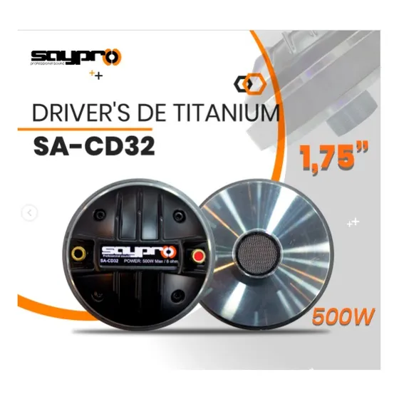 Driver 1.75 Titanium 500w Saypro Sa-cd32