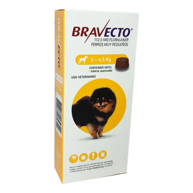 Bravecto 112.5mg. (2 - 4.5 Kg)