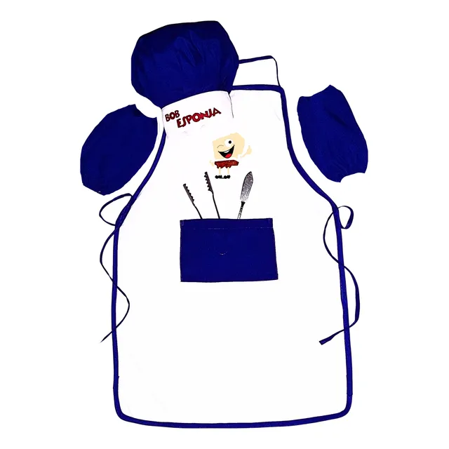 Mandil Y Gorro Mini Chef - Princesas - Superheroe - Niños