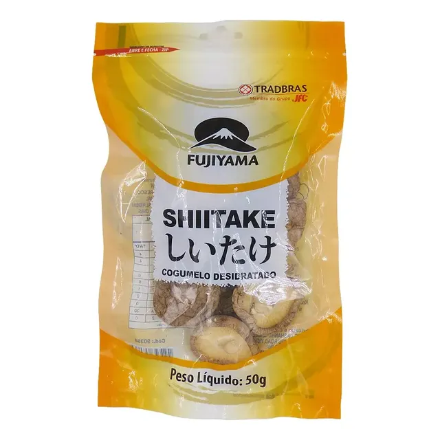 Cogumelo Desidratado Shitake Inteiro Pacote 50 Gr