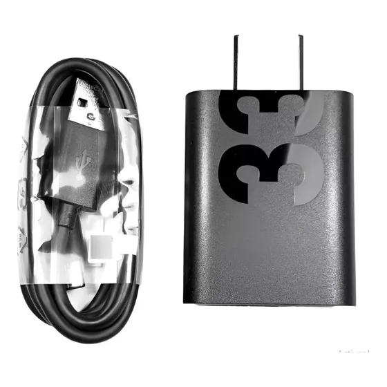 Cargador Turbo Power Motorola Usb C 33w Pared Color Negro
