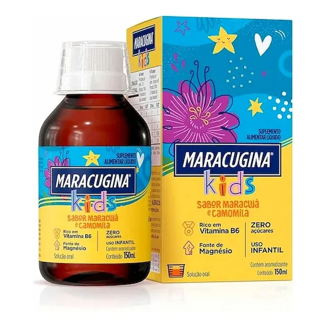 Citrato De Magnesio Y Vitamina B6 Liquido Para Niños Maracuy Maracuyá Y Manzanilla