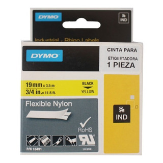 Cintas Rhino De Nylon 19mm X 3.5m Dymo 18489 - 18491 Cintas Rhino De Nylon 19mm X 3.5m Dymo 18489 - 18491