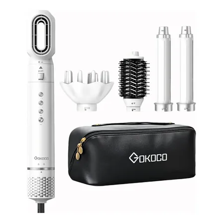 Secador De Cabelo 5 Em 1 Gokoco Gd031 Escova Hot Air Styler