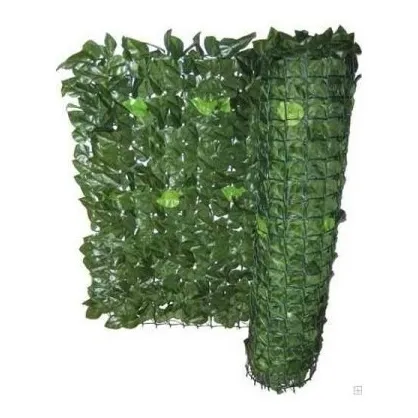 Enredadera Artificial Rollo Hojas Cesped Muro Cerco 3x1m 