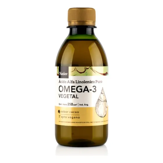 Natier Omega 3 Vegano Aceite De Chía Colesterol Cacao 250ml