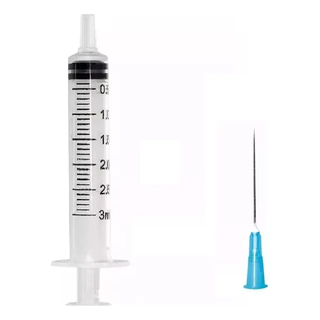 Kit Seringa 3ml Luer Slip C/100 + Agulha 25x6 C/100 - Full