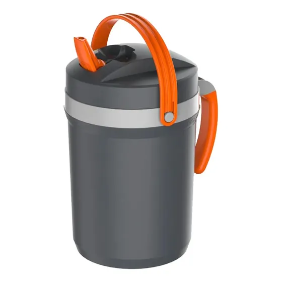 Garrafa Jarra Termica Fliptop 2.5L Cinza - Termolar