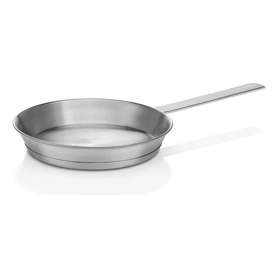Sarten Panquequera Acero Inoxidable Con Mango 16cm Plateado