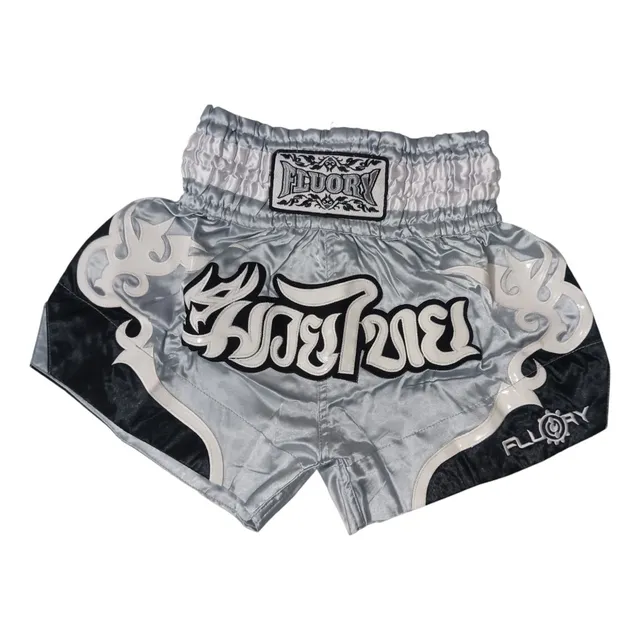 Short Silver M Muaythai Box Kickboxing Sanda Unisex