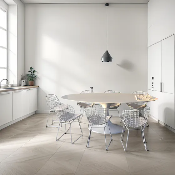 Mesa Tulip Saarinen Oval De Comedor 180 X 100 Cm Miagala