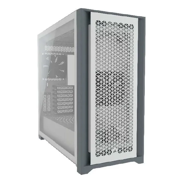 Gabinete Corsair 5000d Atx Cristal Templado Usb-c Mid Tower Color Blanco