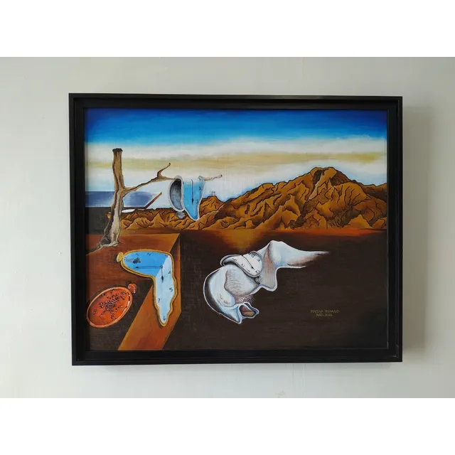 Dalí En Caracas. Acrílico Obra De Arte Cuadro Pintura Adorno