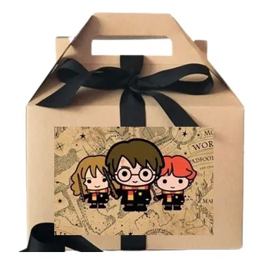 Caja Cotillon Harry Potter. Cajita Cumpleaños. Fiesta