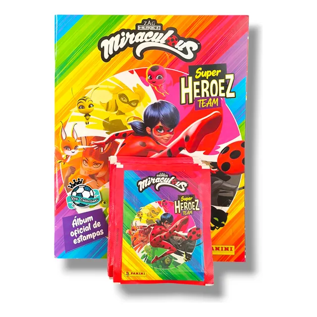 Álbum Miraculous #4 + 50 Sobres (200 Estampas) Panini 2021
