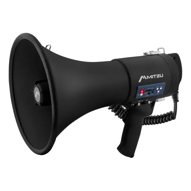 Megáfono Recargable Mitzu Con Puerto Usb Meg-670bk