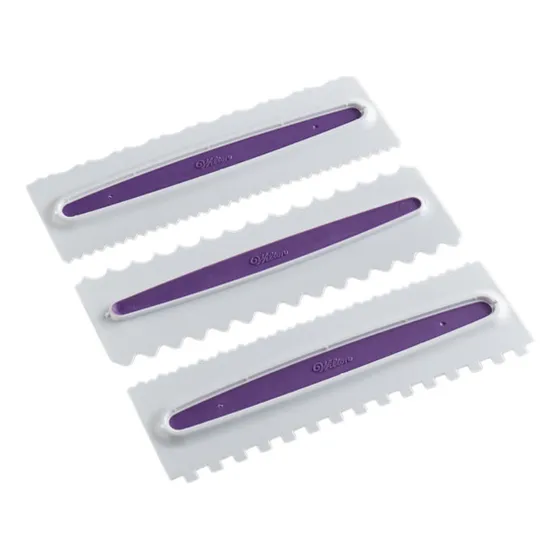 Peines Para Tortas Set De 3 Texturizador De Tortas Wilton