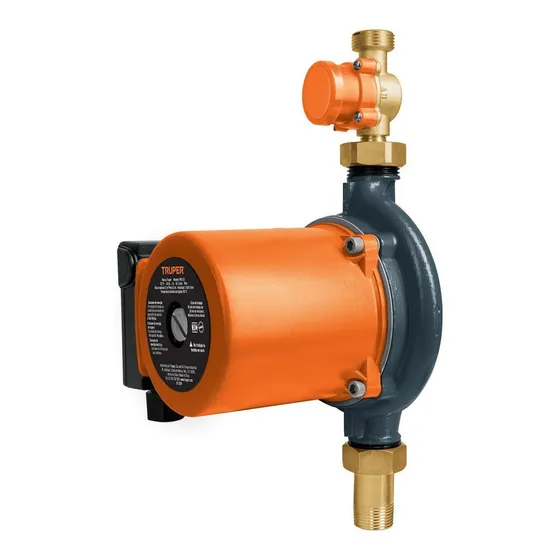 Bomba Presurizadora De Agua 1/3 Hp 3600 Rpm Truper 14637 110V