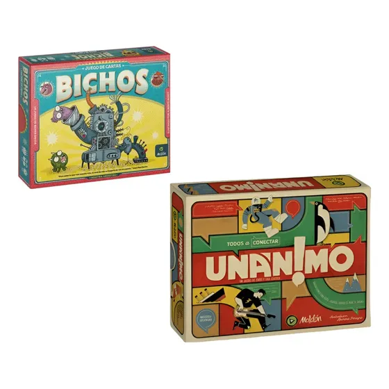 Bichos + Unanimo Juego De Cartas Azar Divertido Maldon