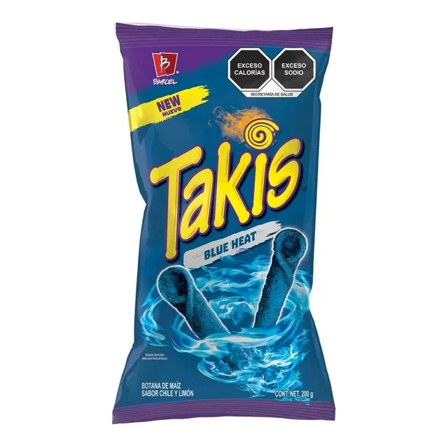 Takis Barcel Azules Blue Heat Nuevos Sabor Chile Y Limón