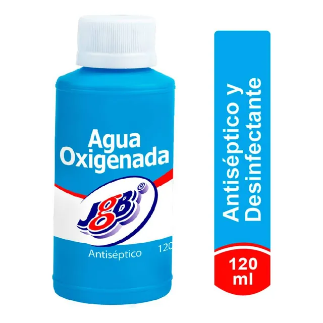 Agua Oxigenada Jgb 120 Ml Antiséptico Y Desinfectante