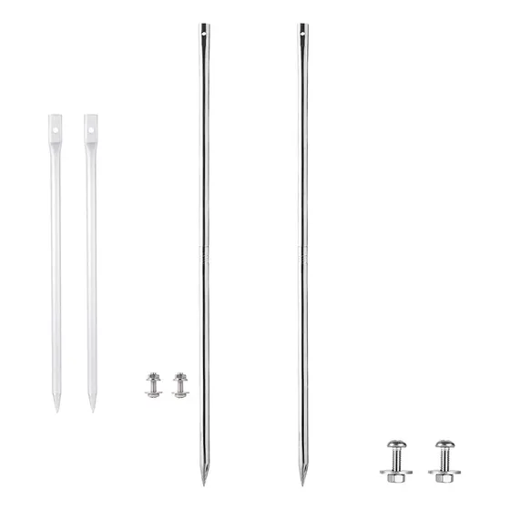 Kichwit Estaca Larga Metal Para Patio Aleacion Aluminio