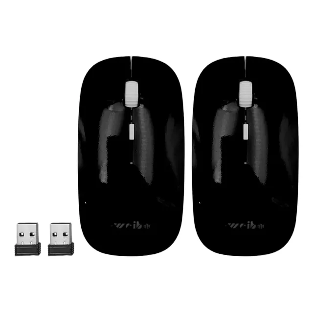 Mouse Inalámbrico Weibo Rf5084b Gamer 1600-3200 Dpi Pack X 2