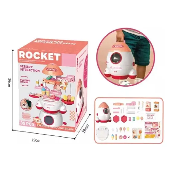 Centro De Juego Para Niñas Pasteleria 35 Piezas Cod 3382